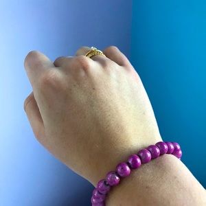 Purple Beaded Bracelet